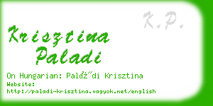 krisztina paladi business card